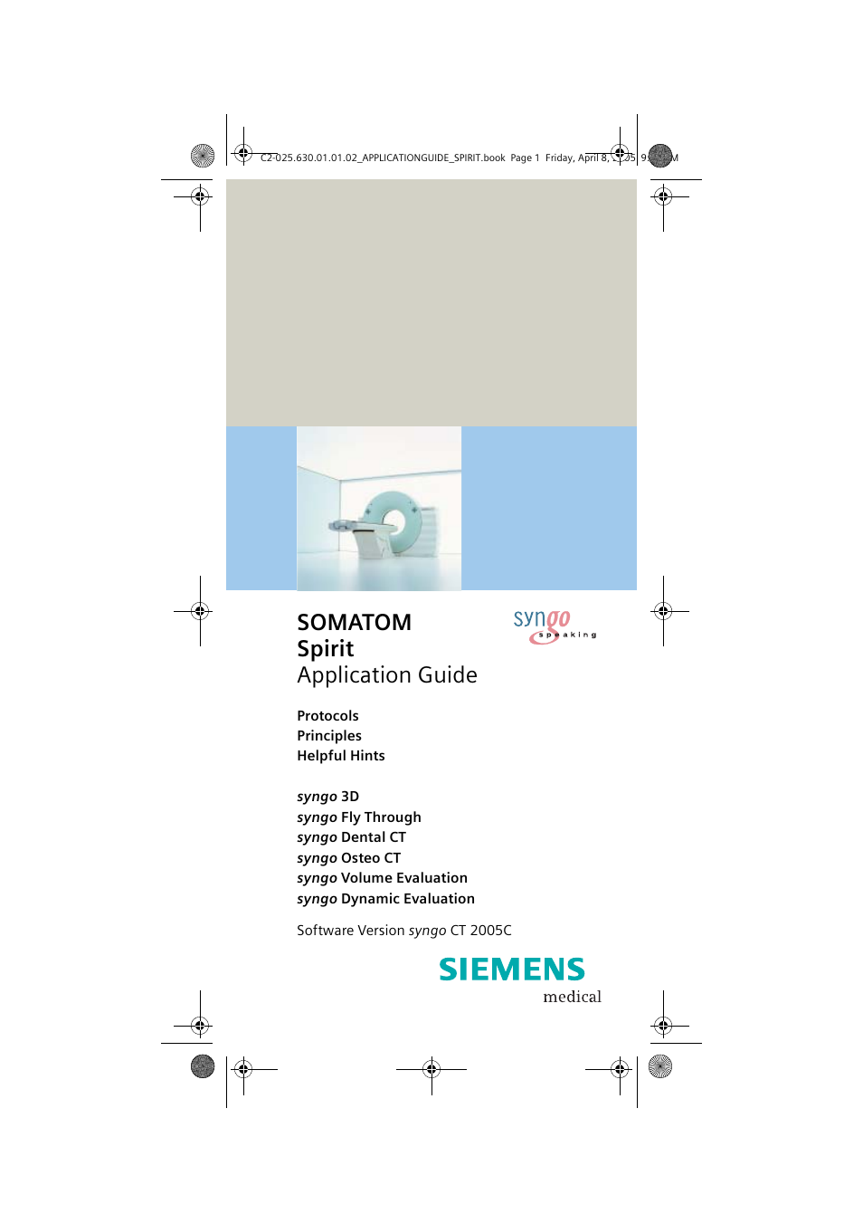 Siemens syngo CT 2005C User Manual | 321 pages