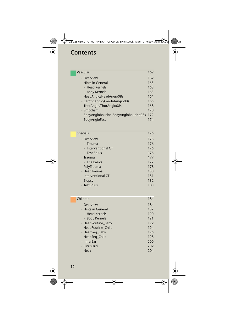 Siemens syngo CT 2005C User Manual | Page 10 / 321