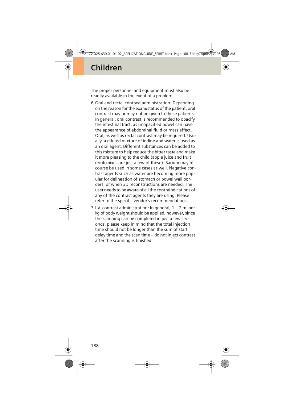 Children | Siemens syngo CT 2005C User Manual | Page 188 / 321