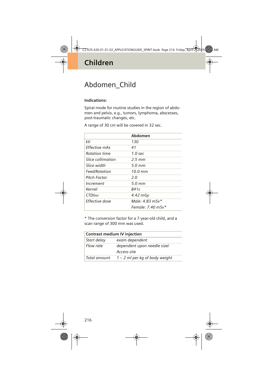 Abdomen_child, Children abdomen_child | Siemens syngo CT 2005C User Manual | Page 216 / 321