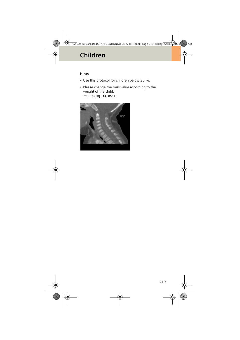 Children | Siemens syngo CT 2005C User Manual | Page 219 / 321