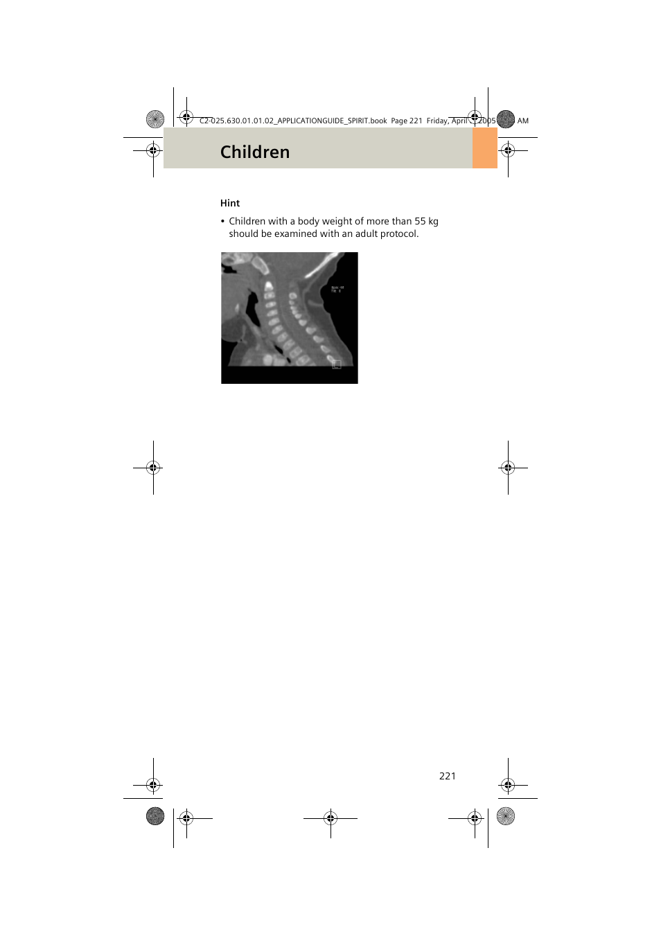 Children | Siemens syngo CT 2005C User Manual | Page 221 / 321