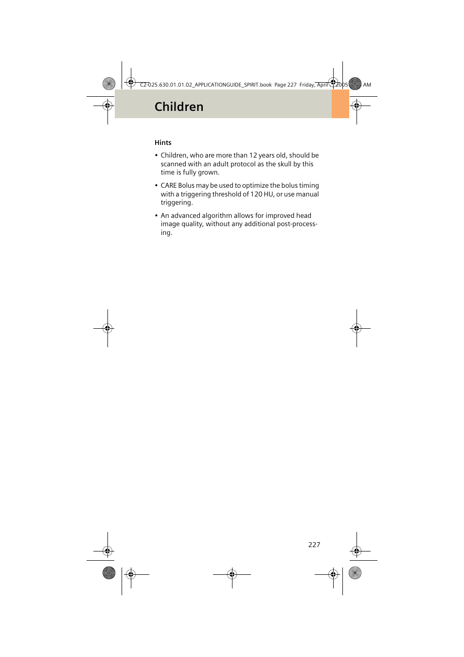 Children | Siemens syngo CT 2005C User Manual | Page 227 / 321