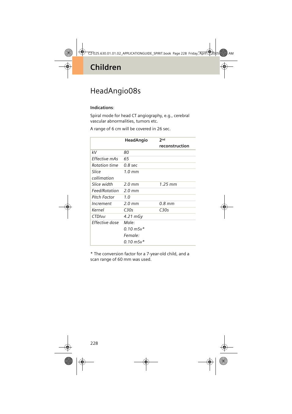 Headangio08s, Children headangio08s | Siemens syngo CT 2005C User Manual | Page 228 / 321