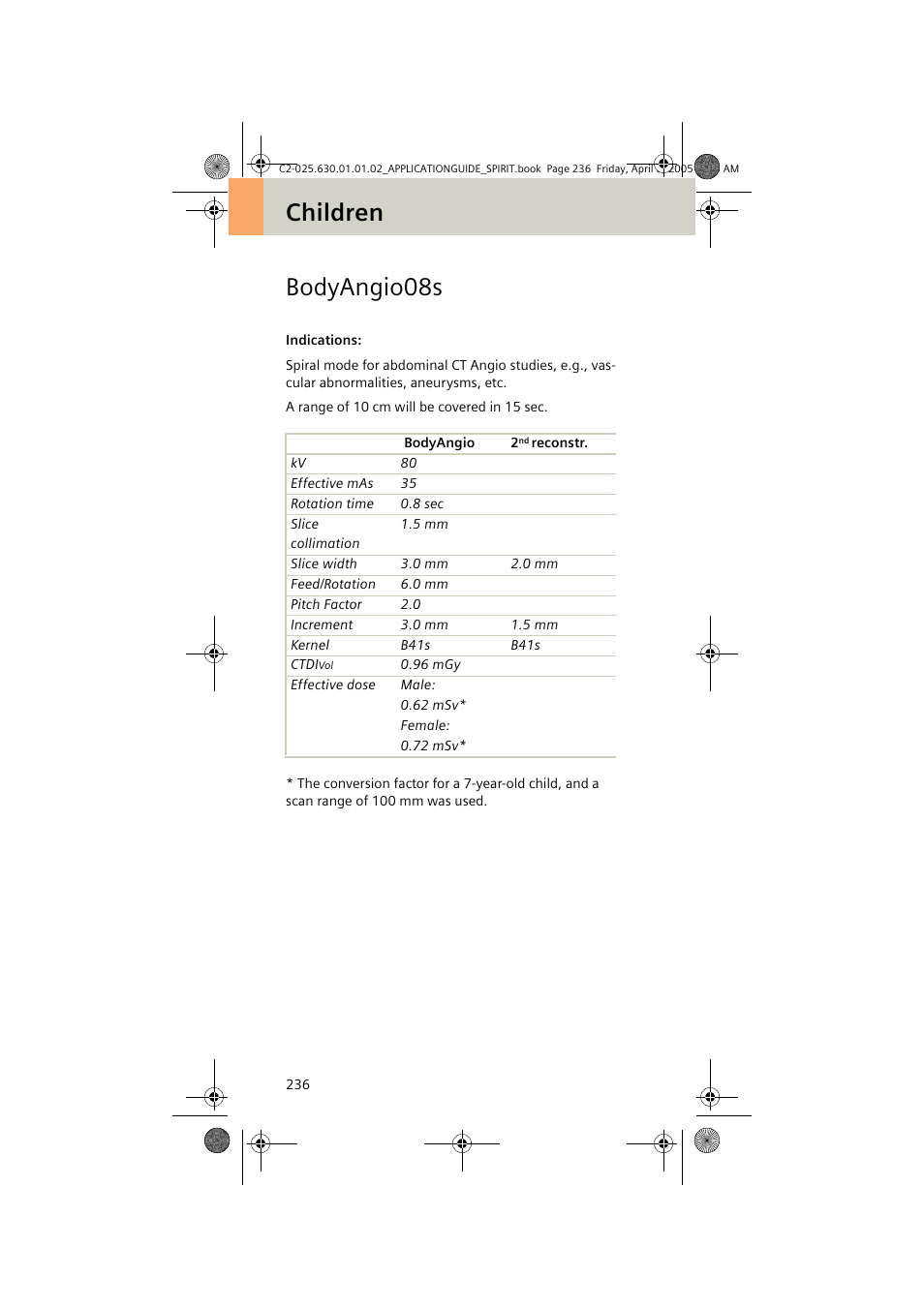 Bodyangio08s, Children bodyangio08s | Siemens syngo CT 2005C User Manual | Page 236 / 321