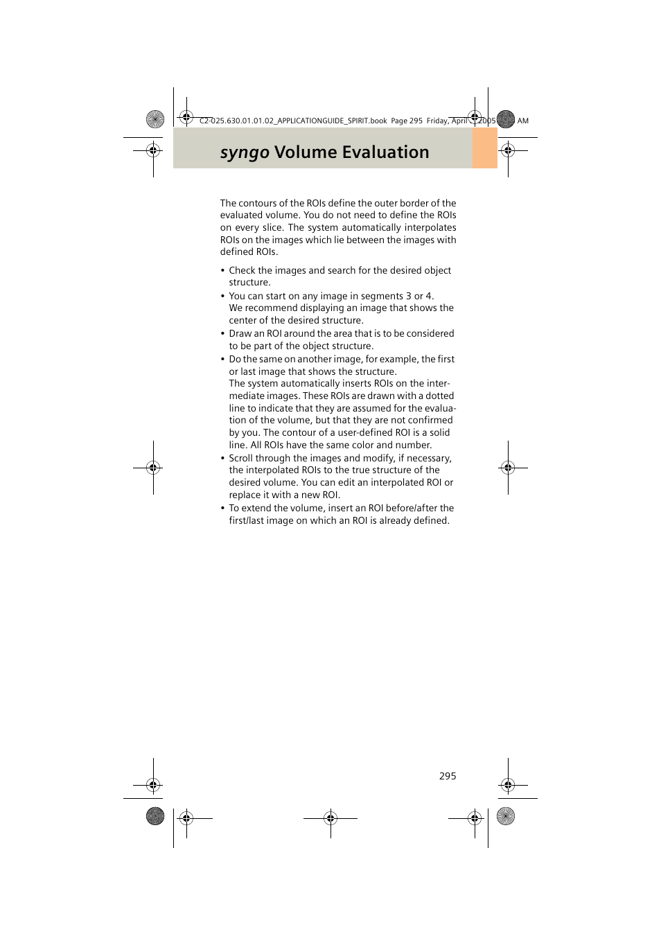 Syngo volume evaluation | Siemens syngo CT 2005C User Manual | Page 295 / 321