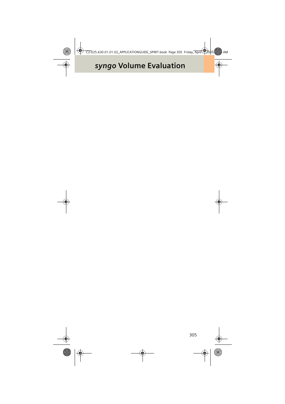 Syngo volume evaluation | Siemens syngo CT 2005C User Manual | Page 305 / 321