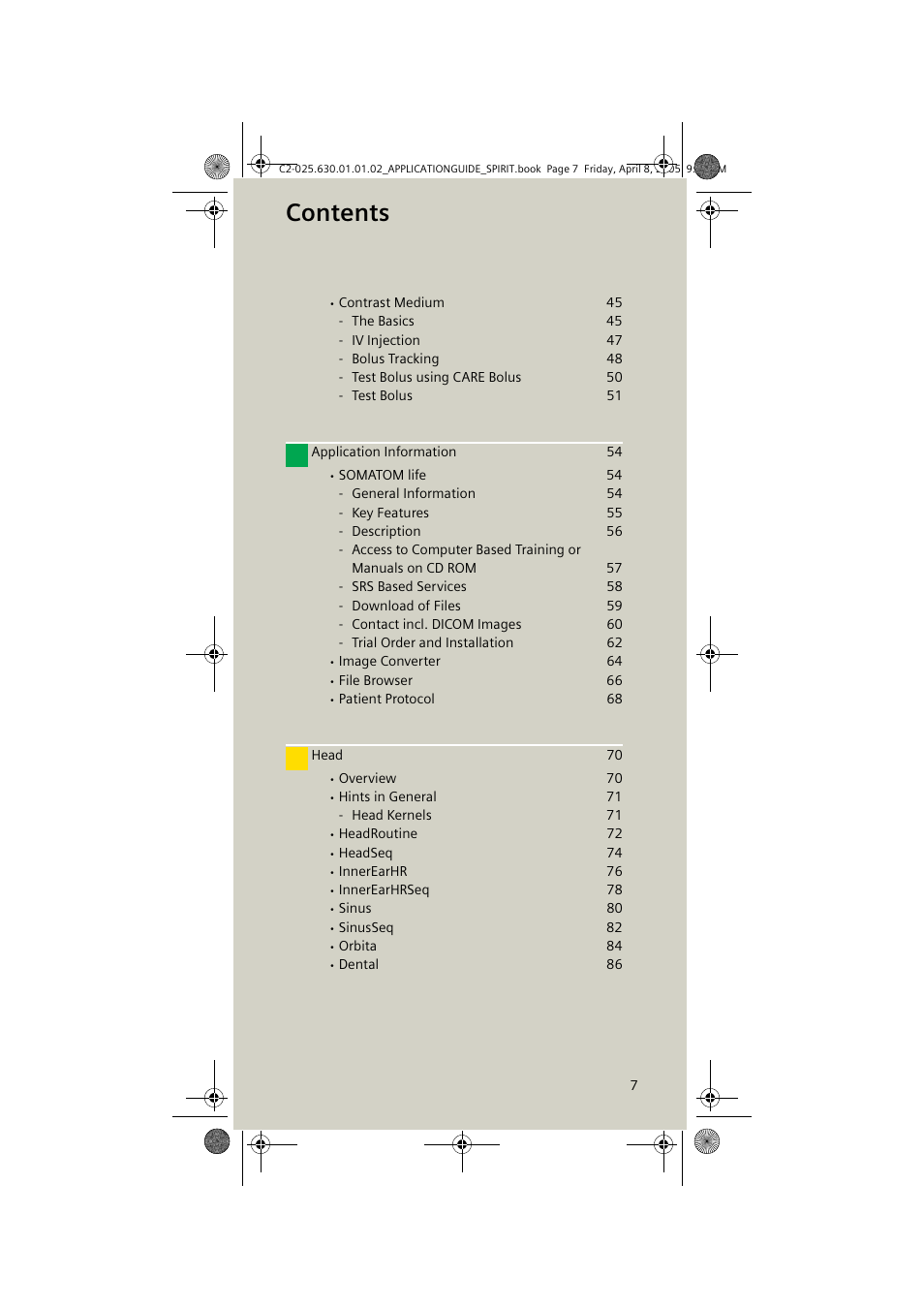 Siemens syngo CT 2005C User Manual | Page 7 / 321