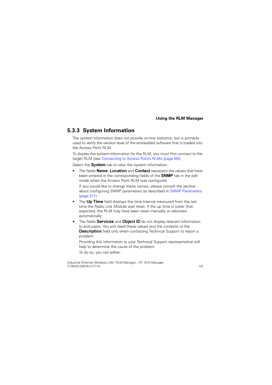 3 system information, System information, 6\vwhp ,qirupdwlrq | Siemens CP 1515 User Manual | Page 101 / 299