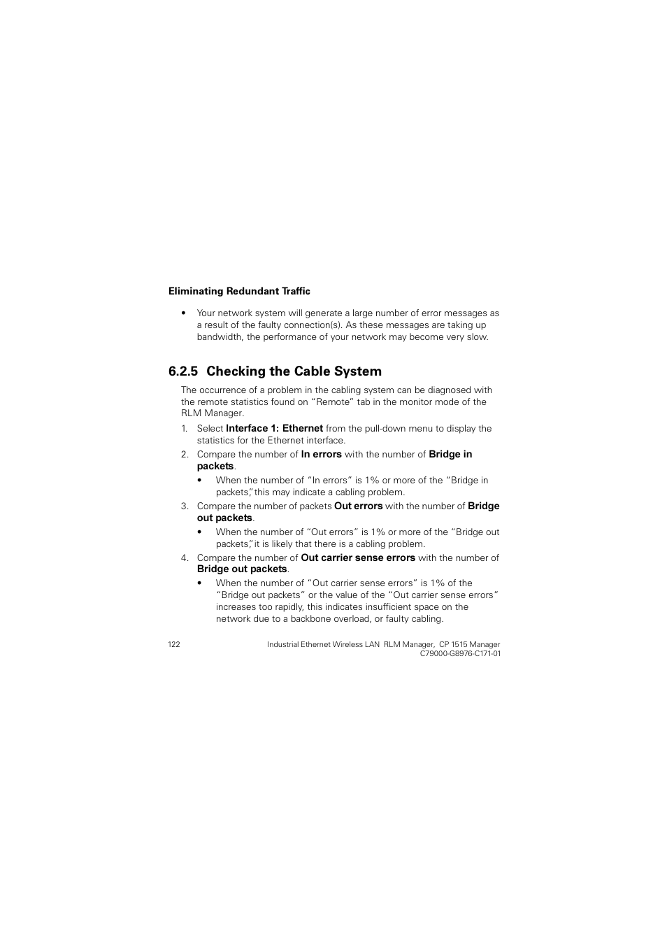 5 checking the cable system, Checking the cable system, Khfnlqj wkh &deoh 6\vwhp | Siemens CP 1515 User Manual | Page 122 / 299