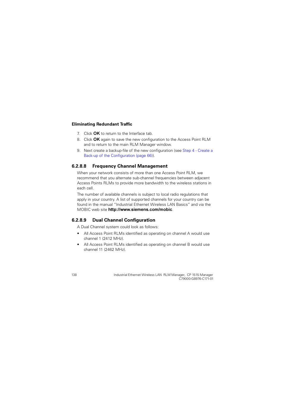 Frequency channel | Siemens CP 1515 User Manual | Page 138 / 299