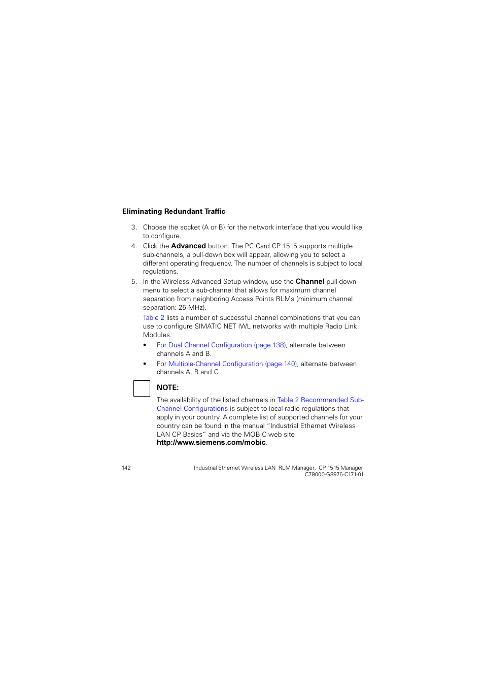 Siemens CP 1515 User Manual | Page 142 / 299