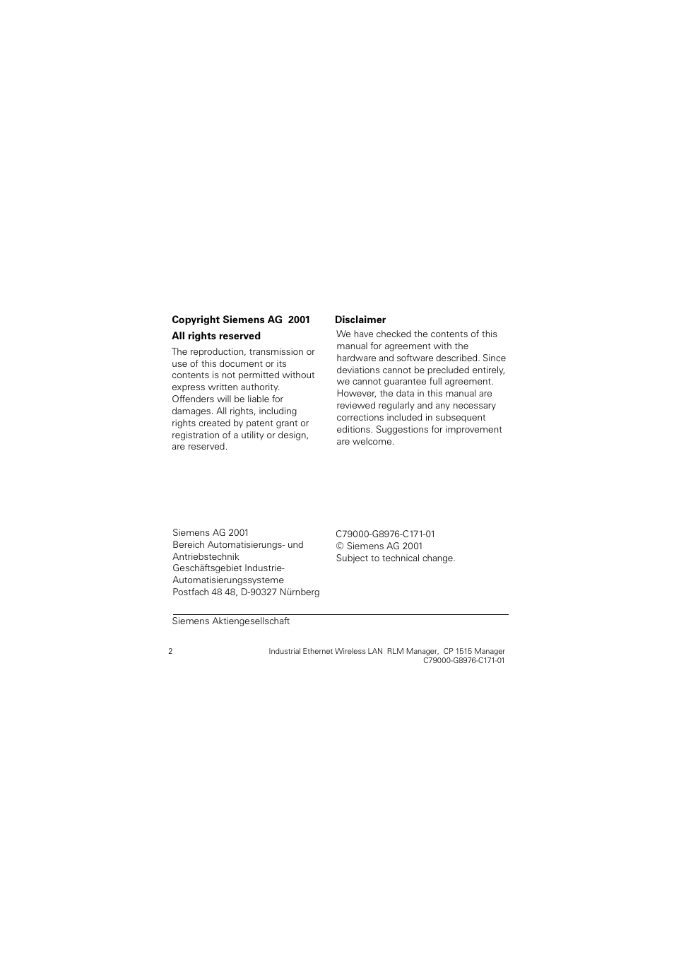 Siemens CP 1515 User Manual | Page 2 / 299