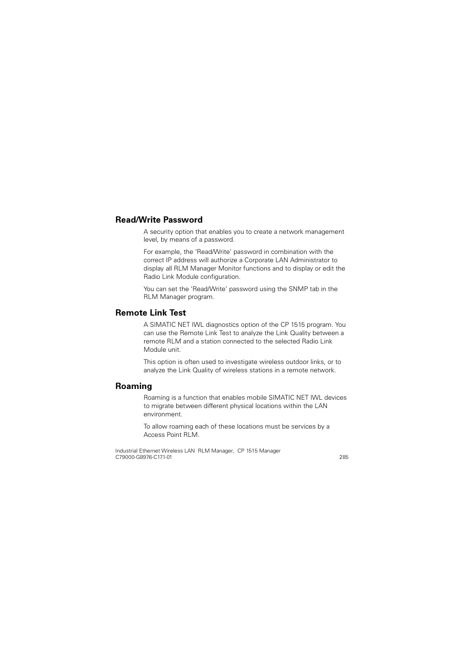 Siemens CP 1515 User Manual | Page 285 / 299