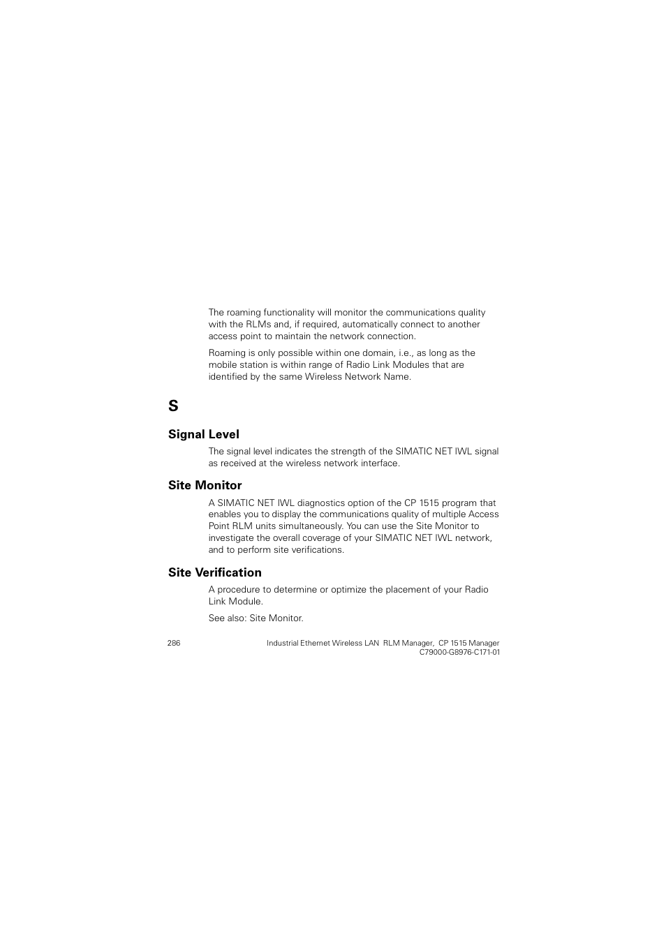 Siemens CP 1515 User Manual | Page 286 / 299