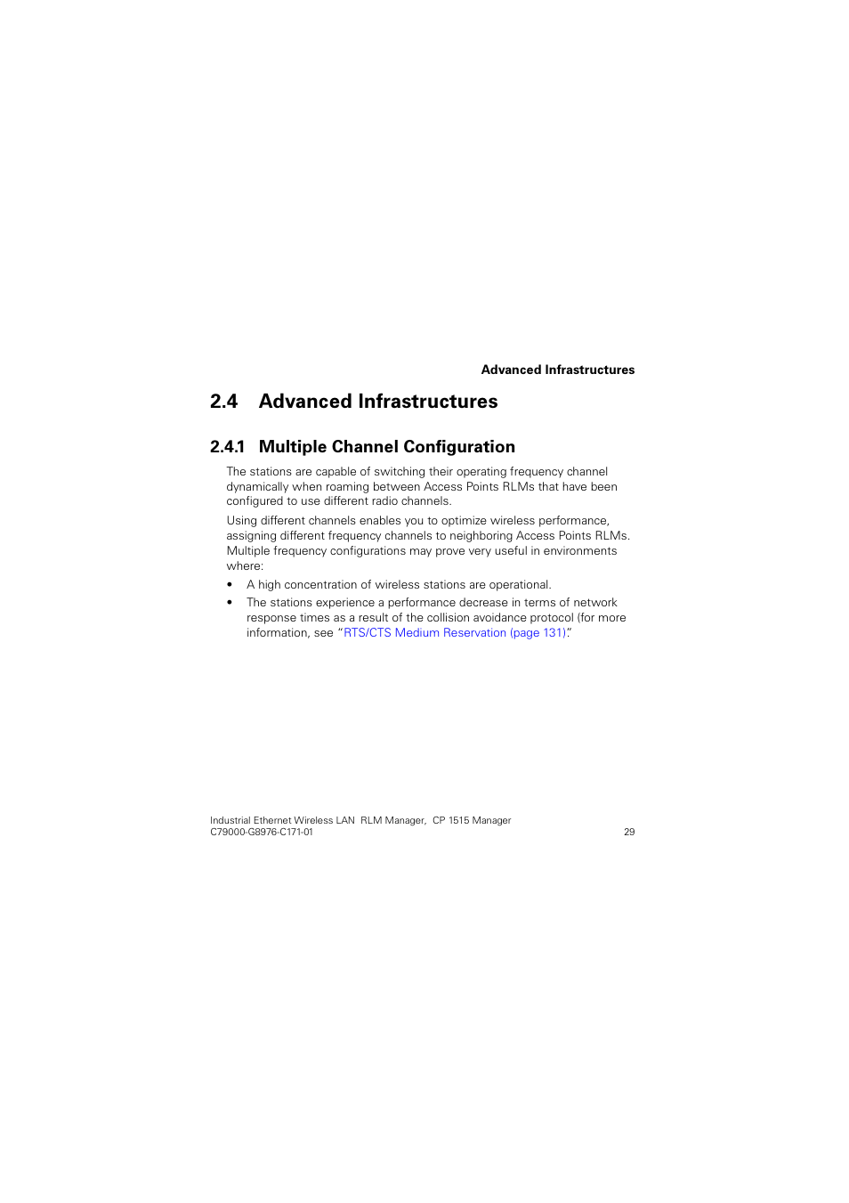 4 advanced infrastructures, 1 multiple channel configuration, Advanced infrastructures | Multiple channel configuration, Gydqfhg ,qiudvwuxfwxuhv, 0xowlsoh &kdqqho &rqiljxudwlrq | Siemens CP 1515 User Manual | Page 29 / 299