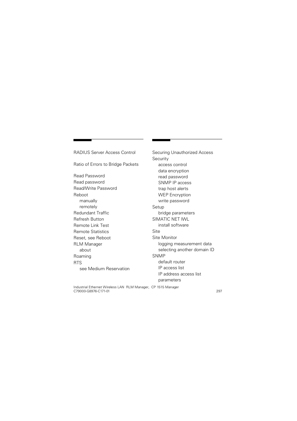 Siemens CP 1515 User Manual | Page 297 / 299