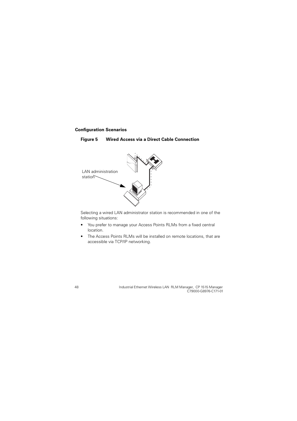 Figure 5 wired, Access via a direct cable connection | Siemens CP 1515 User Manual | Page 48 / 299