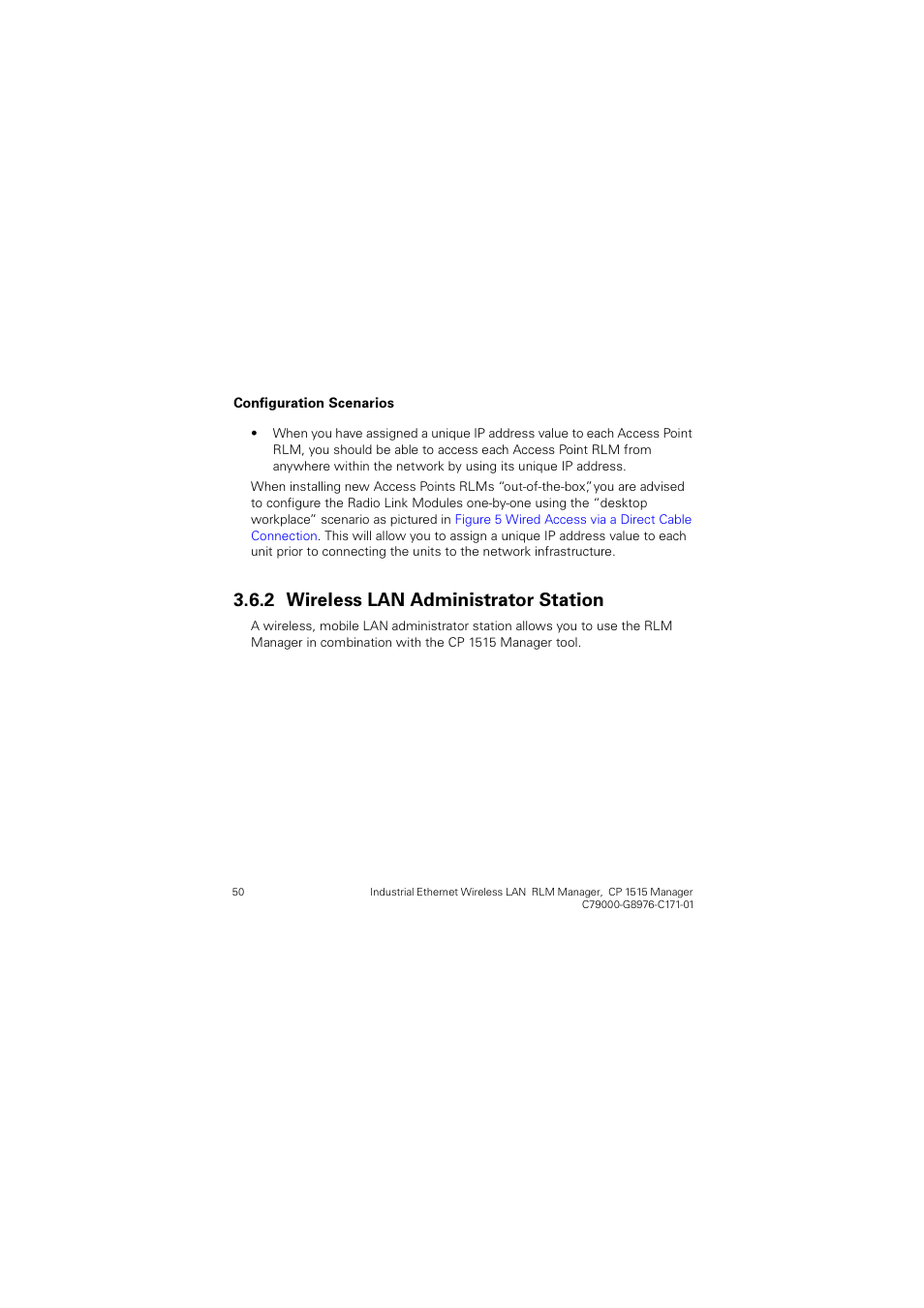 2 wireless lan administrator station, Wireless lan administrator station, Luhohvv /$1 $gplqlvwudwru 6wdwlrq | Siemens CP 1515 User Manual | Page 50 / 299