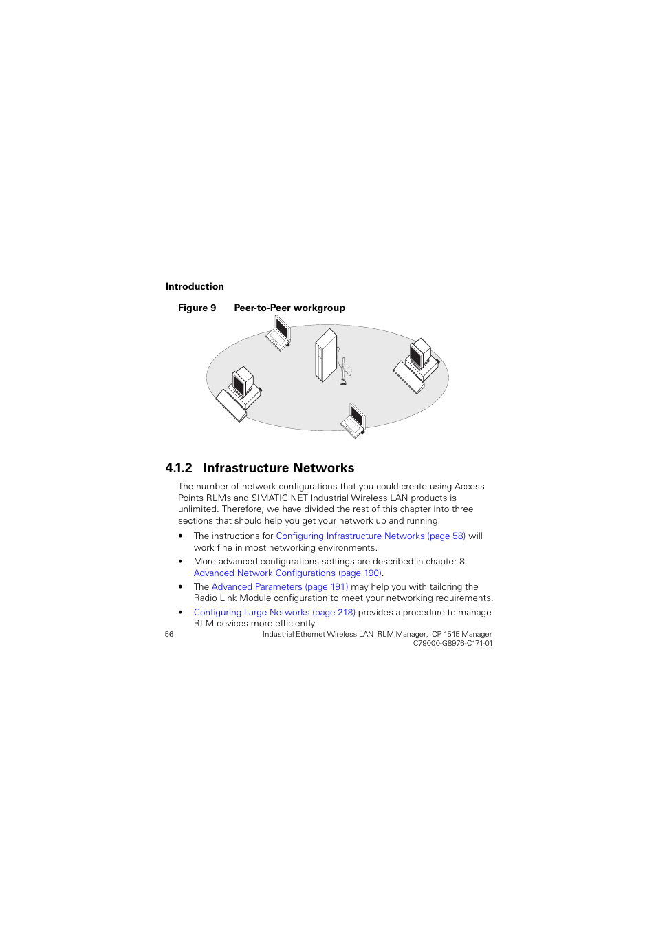 2 infrastructure networks, Infrastructure networks, Qiudvwuxfwxuh 1hwzrunv | Siemens CP 1515 User Manual | Page 56 / 299