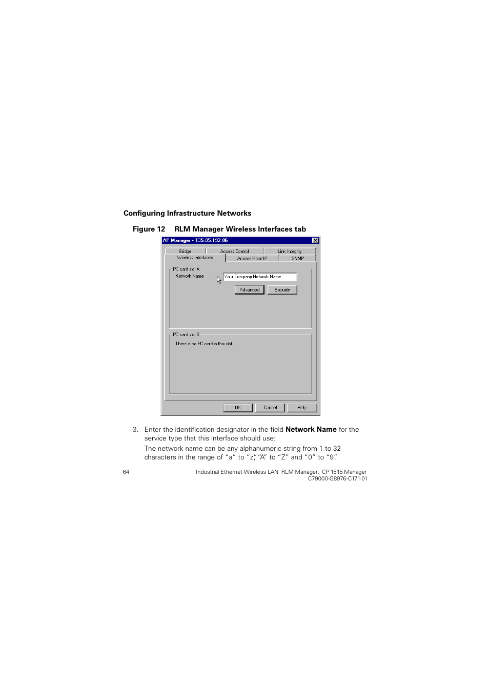 Figure 12 rlm manager wireless interfaces tab, Figure 12 rlm manager, Wireless interfaces tab | Siemens CP 1515 User Manual | Page 64 / 299