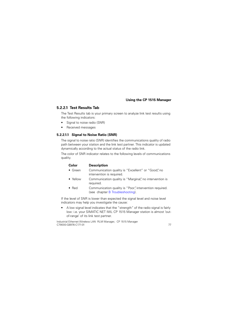 Siemens CP 1515 User Manual | Page 77 / 299