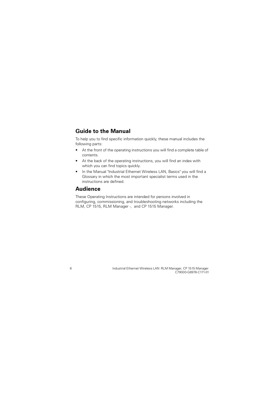 Xlgh wr wkh 0dqxdo, Xglhqfh | Siemens CP 1515 User Manual | Page 8 / 299