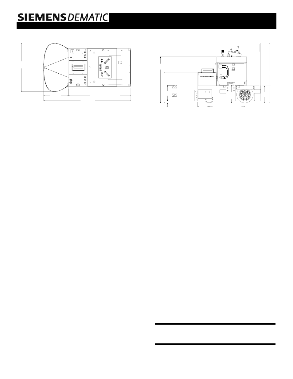 Mechanical specifications, Control specifications, Battery information | Materials handling products | Siemens 8630 User Manual | Page 2 / 2