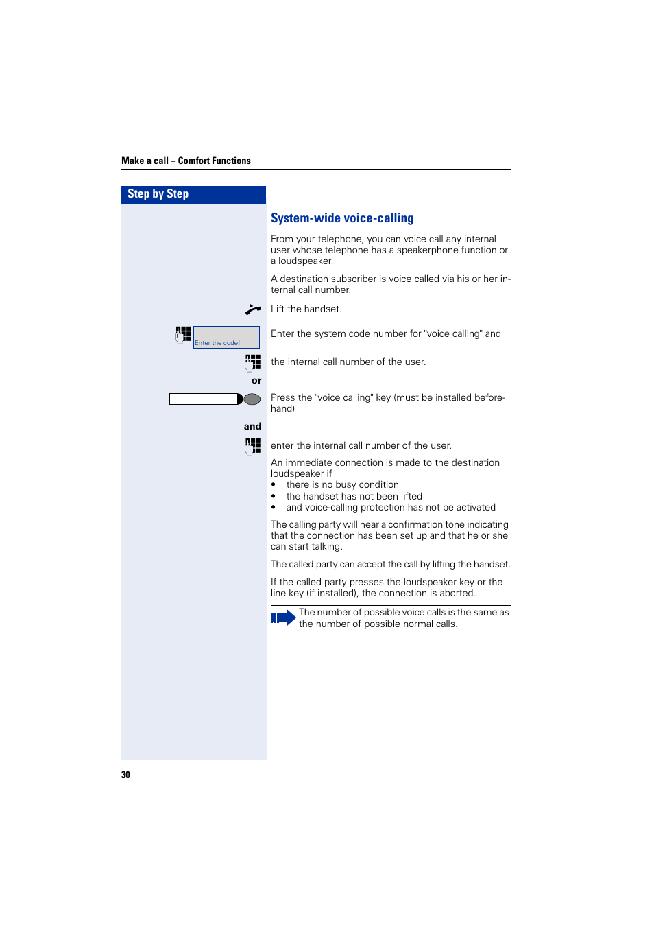 System-wide voice-calling | Siemens HiPath 4000 User Manual | Page 30 / 51