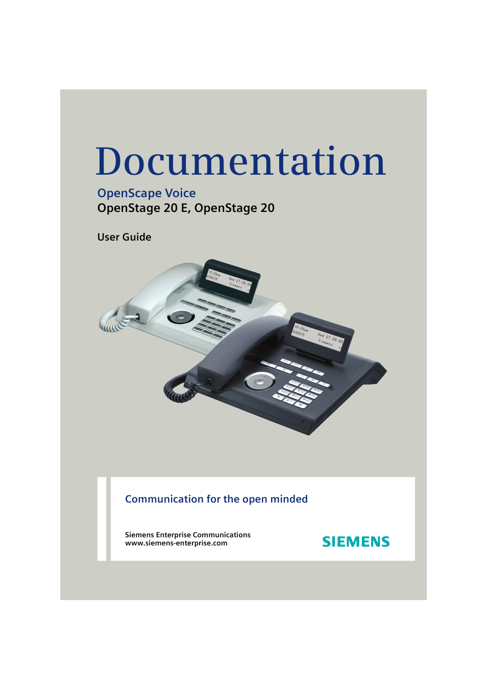 Siemens OPENSTAGE 20 5000 User Manual | 130 pages