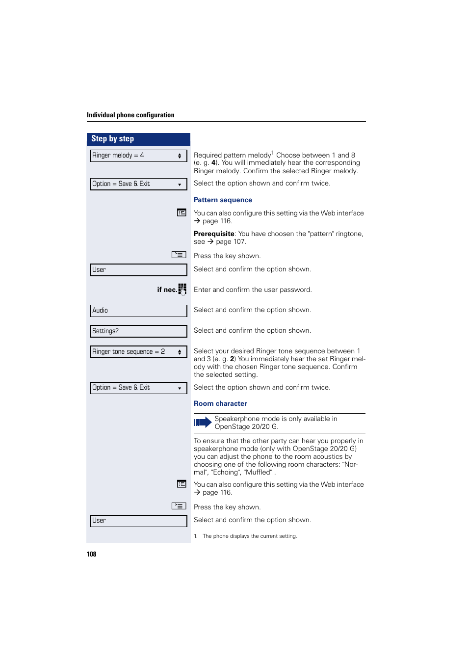 Siemens OPENSTAGE 20 5000 User Manual | Page 108 / 130
