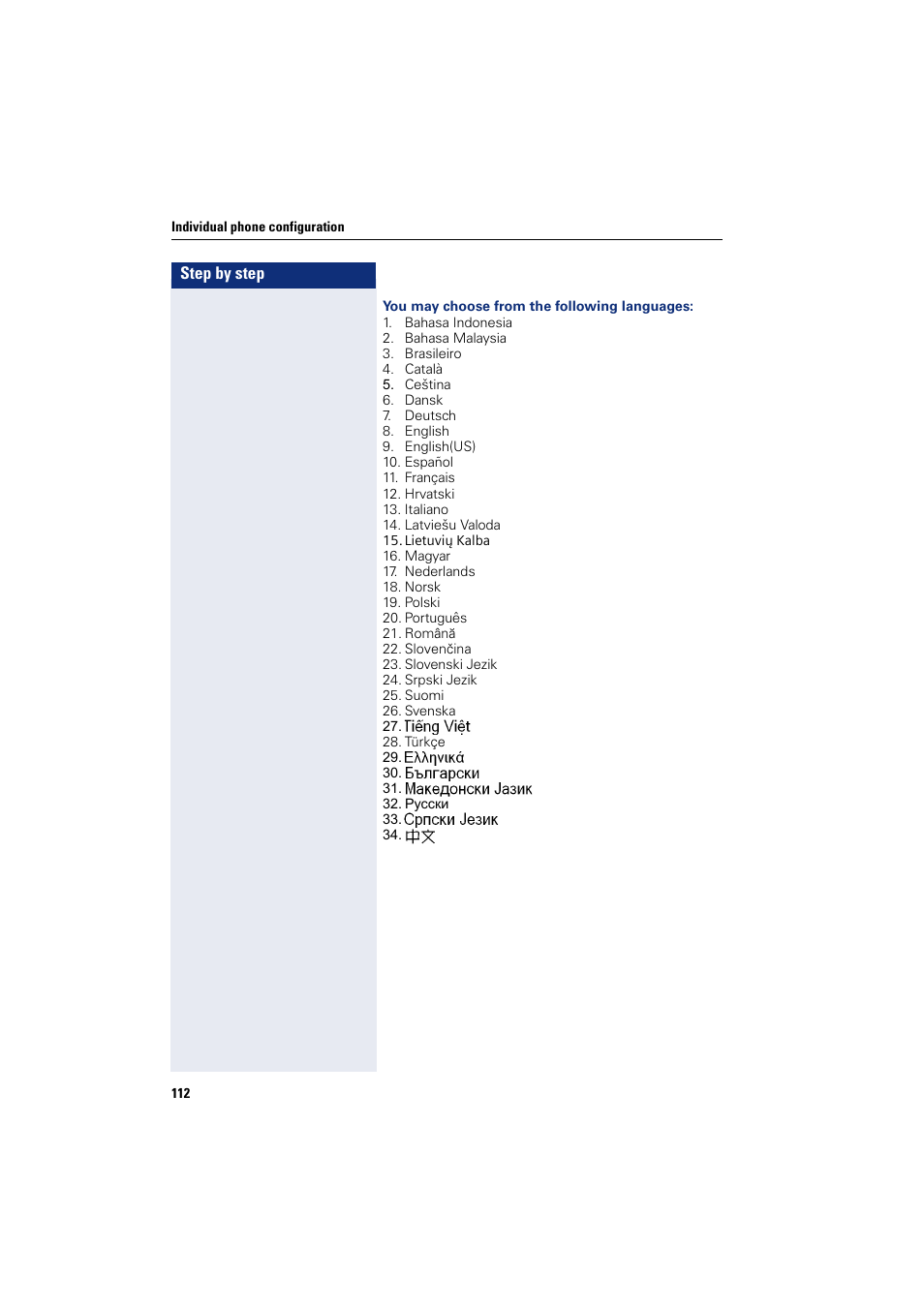 Siemens OPENSTAGE 20 5000 User Manual | Page 112 / 130