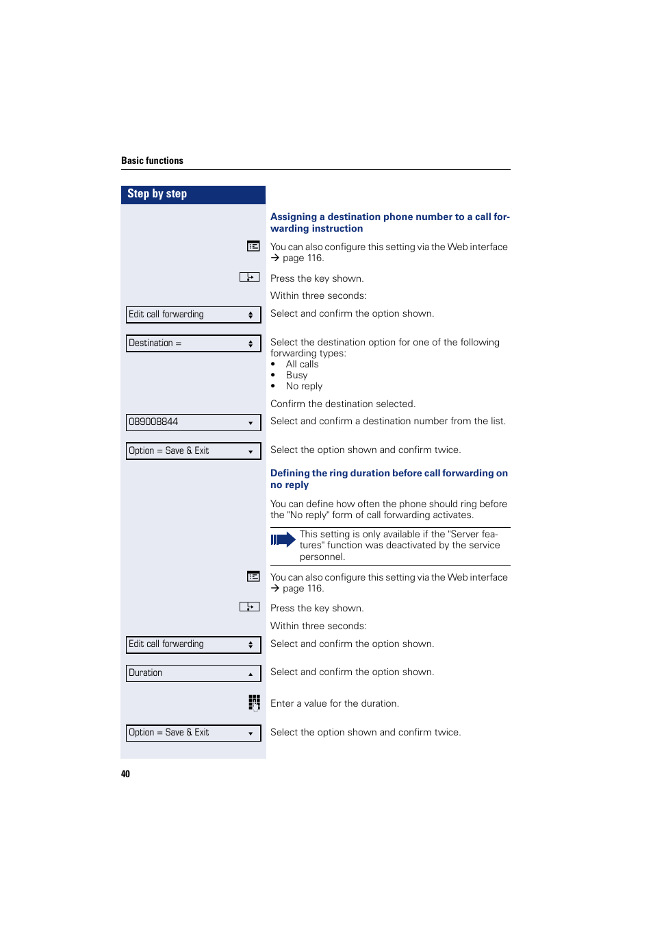 Siemens OPENSTAGE 20 5000 User Manual | Page 40 / 130