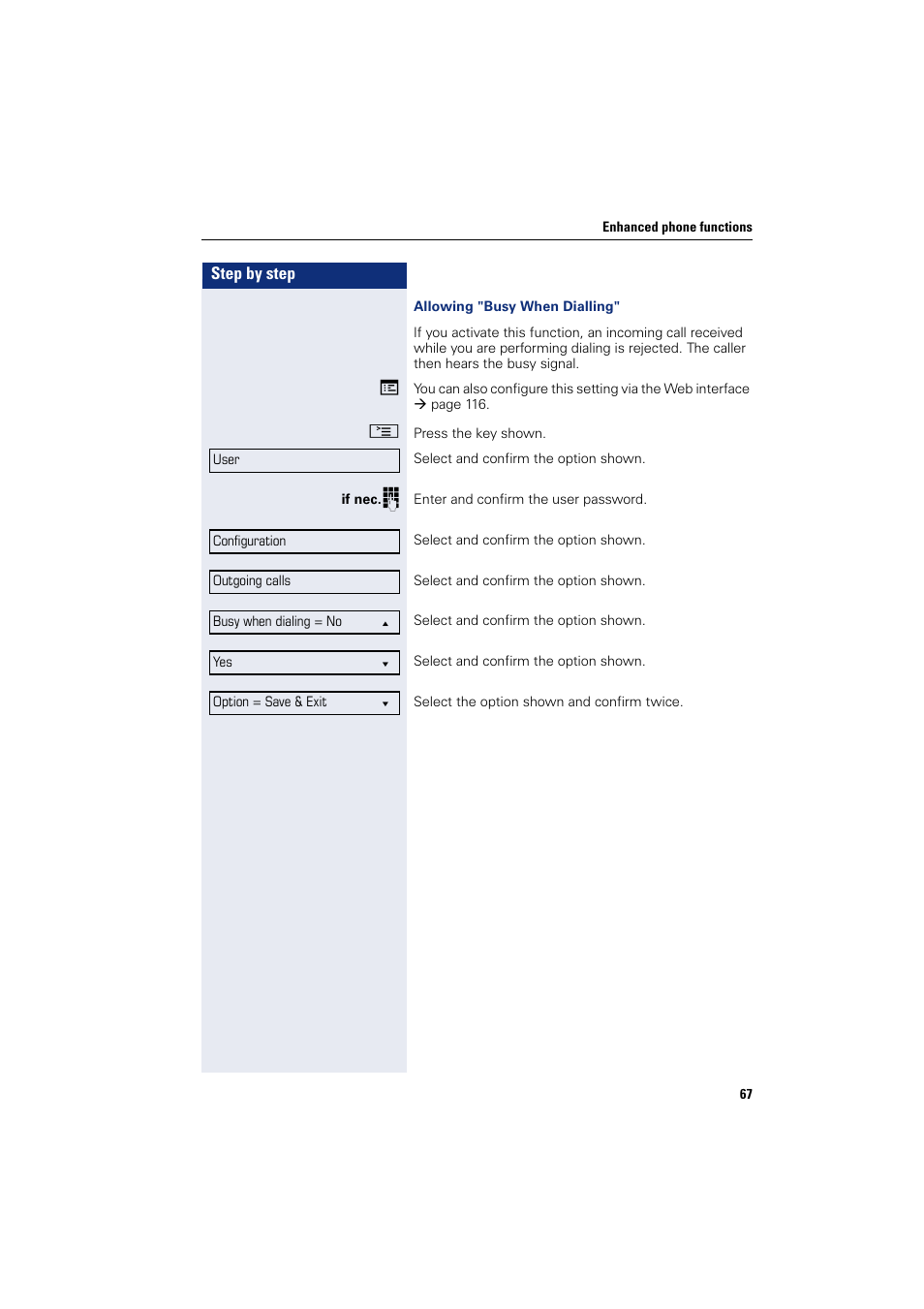 Siemens OPENSTAGE 20 5000 User Manual | Page 67 / 130