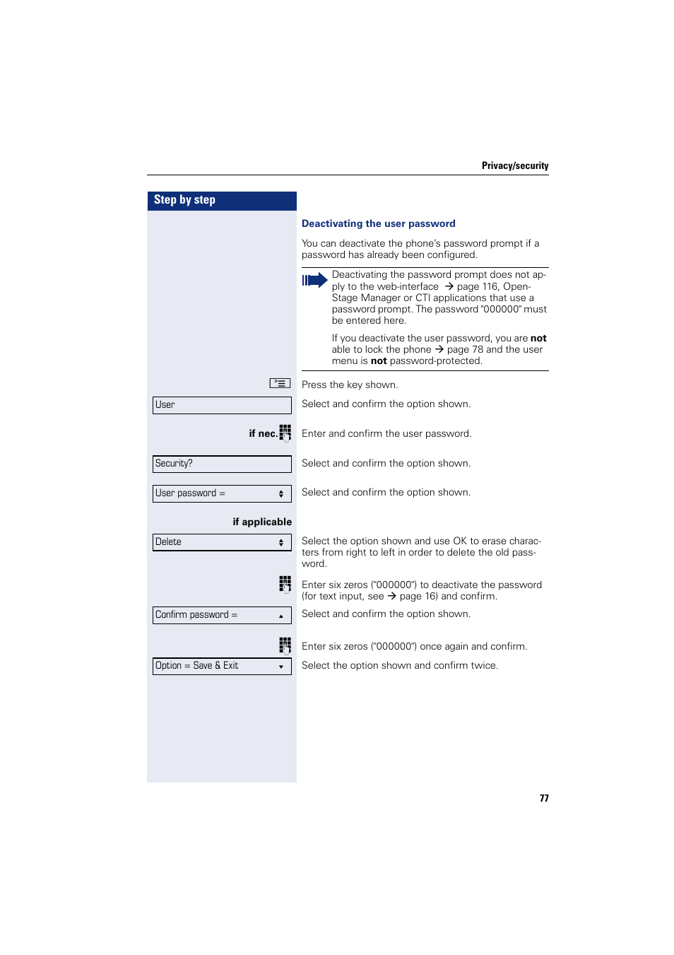 Siemens OPENSTAGE 20 5000 User Manual | Page 77 / 130