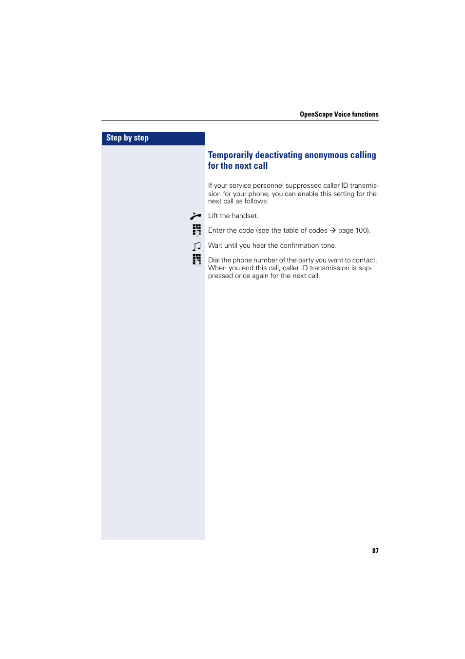 Siemens OPENSTAGE 20 5000 User Manual | Page 87 / 130