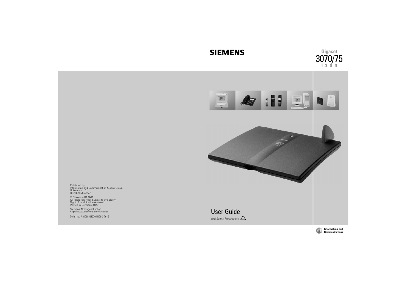 Siemens Gigaset 75 User Manual | 83 pages