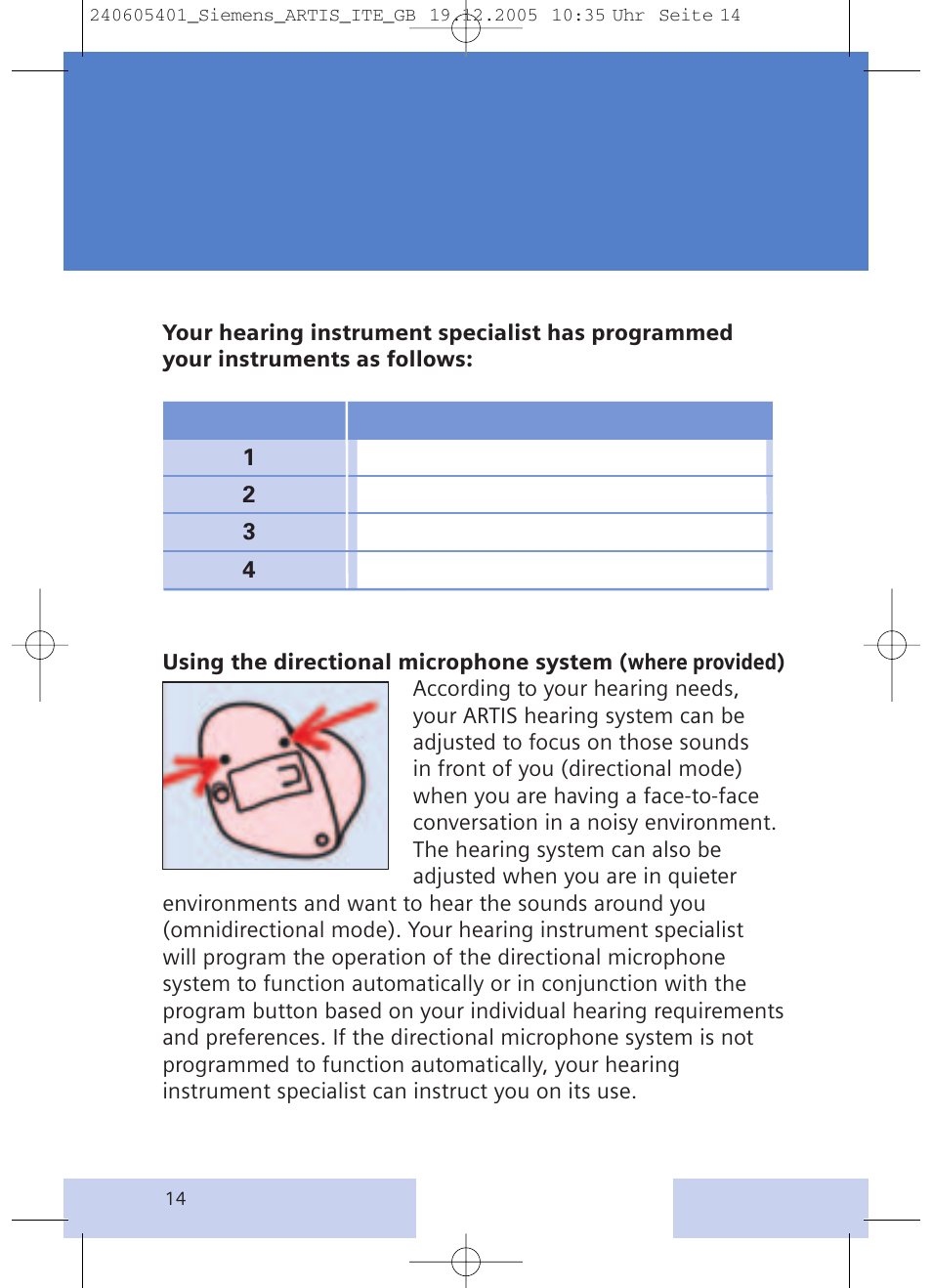Siemens hearing systems User Manual | Page 14 / 24