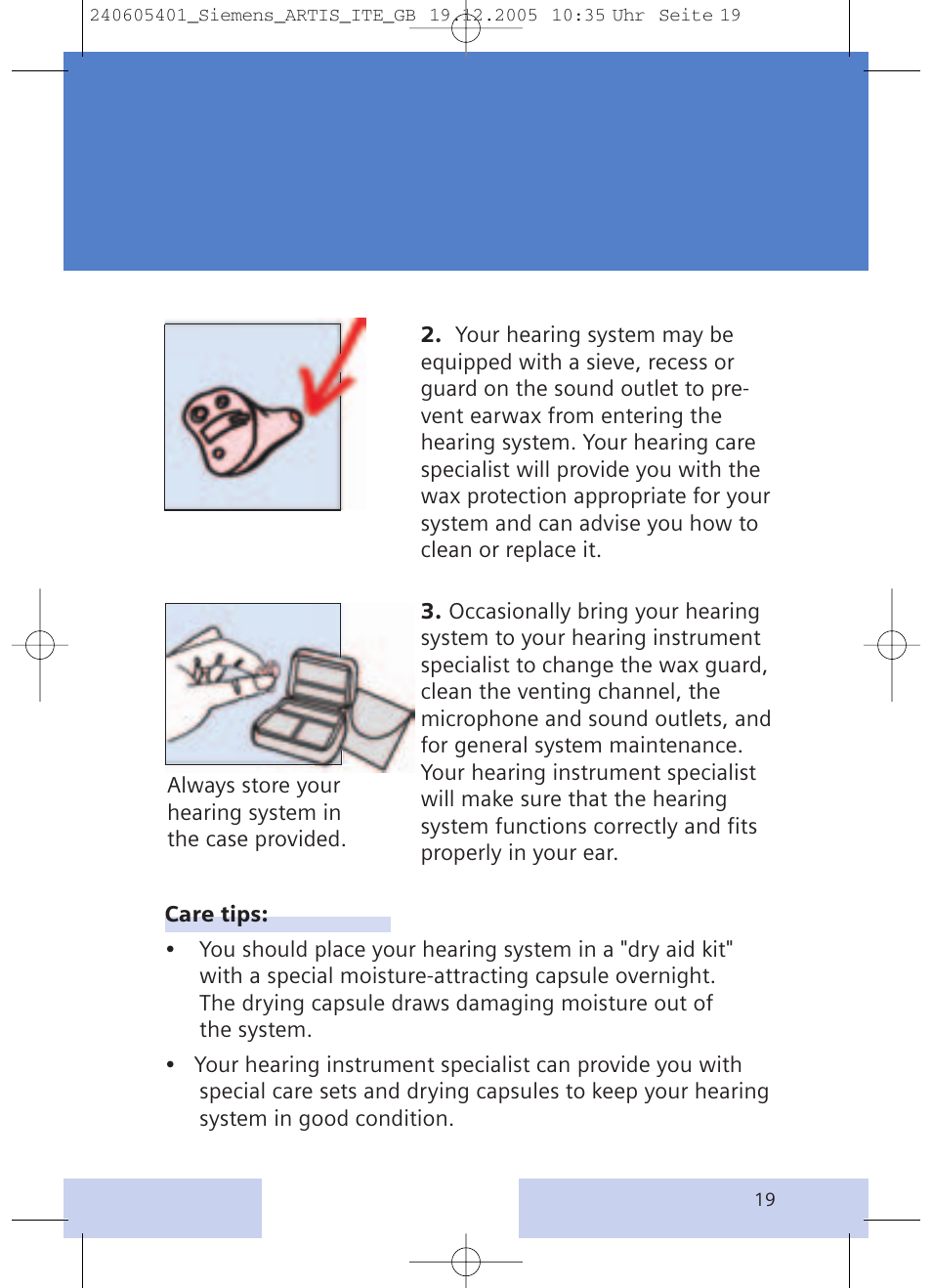 Siemens hearing systems User Manual | Page 19 / 24