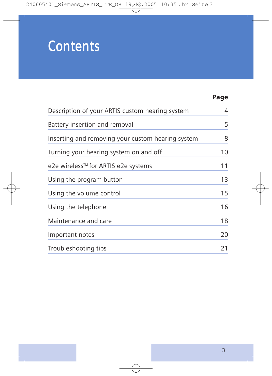 Siemens hearing systems User Manual | Page 3 / 24