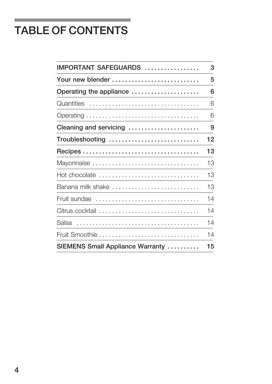 Siemens MB 11000 UC User Manual | Page 4 / 48