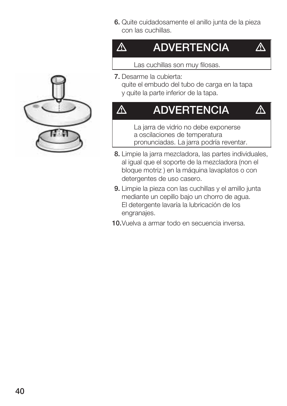 Dadvertencia d | Siemens MB 11000 UC User Manual | Page 40 / 48