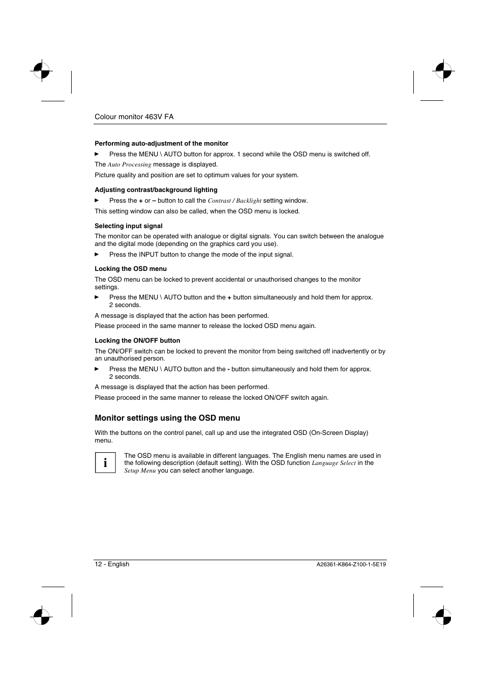 Siemens 463V FA User Manual | Page 14 / 26