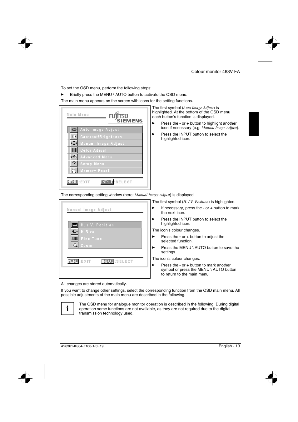 Siemens 463V FA User Manual | Page 15 / 26