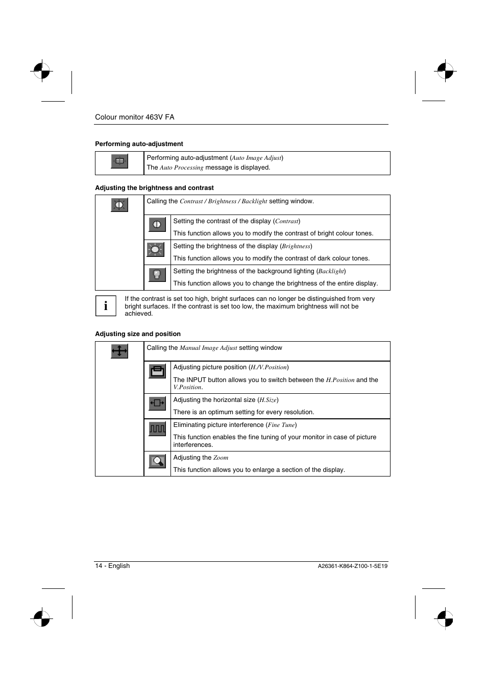 Siemens 463V FA User Manual | Page 16 / 26