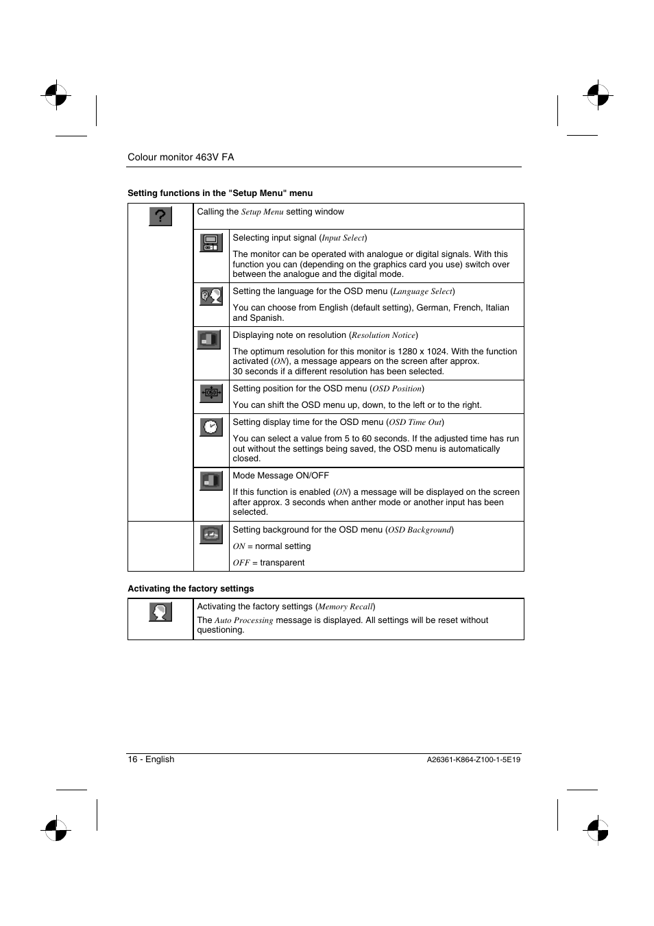 Siemens 463V FA User Manual | Page 18 / 26