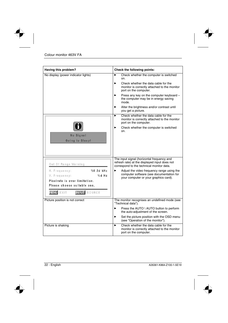 Siemens 463V FA User Manual | Page 24 / 26