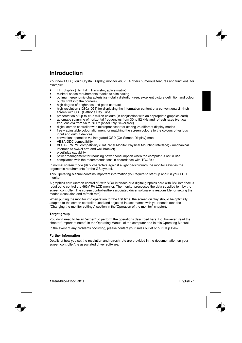 Introduction | Siemens 463V FA User Manual | Page 3 / 26