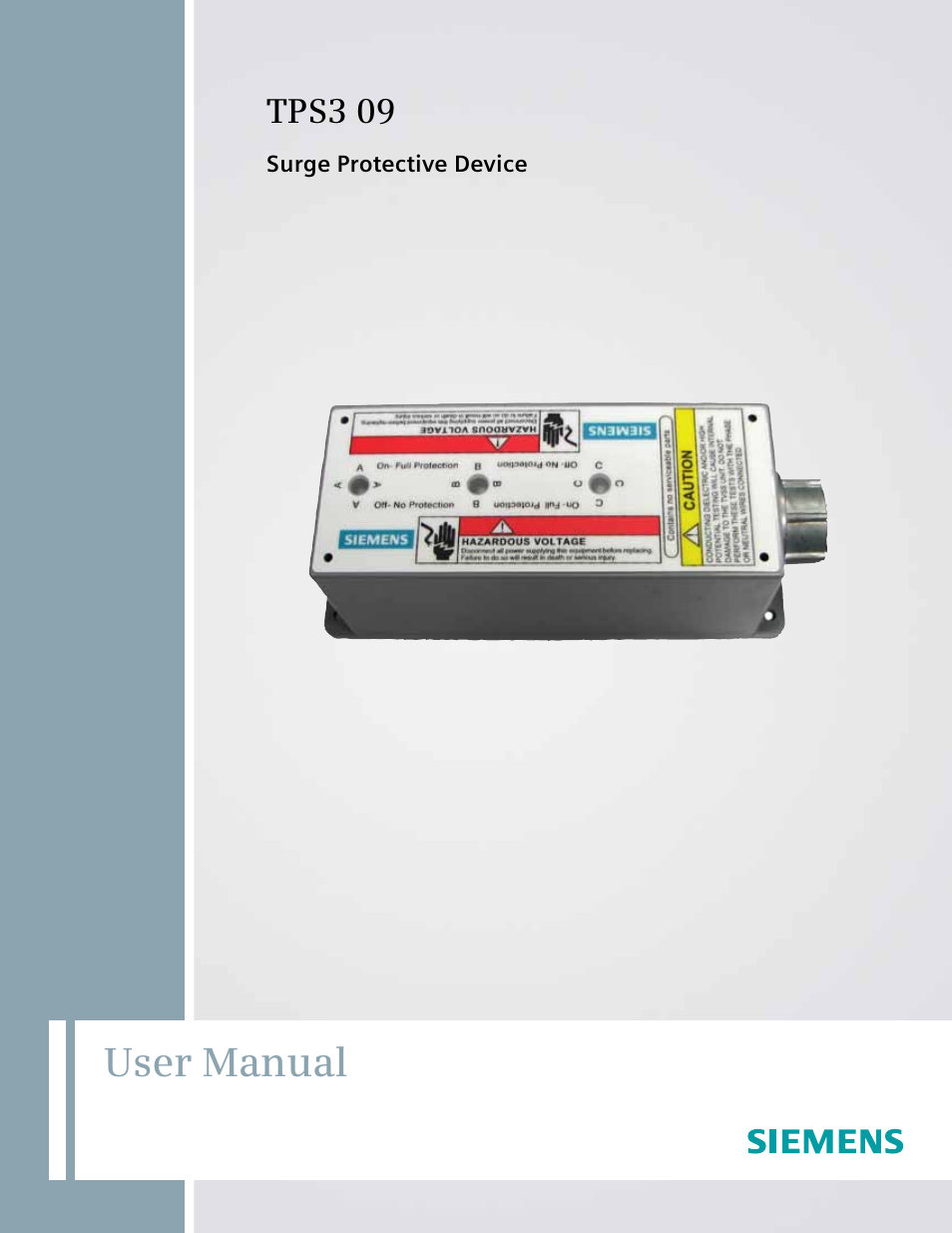 Siemens Surge Protective Device TPS3 09 User Manual | 8 pages