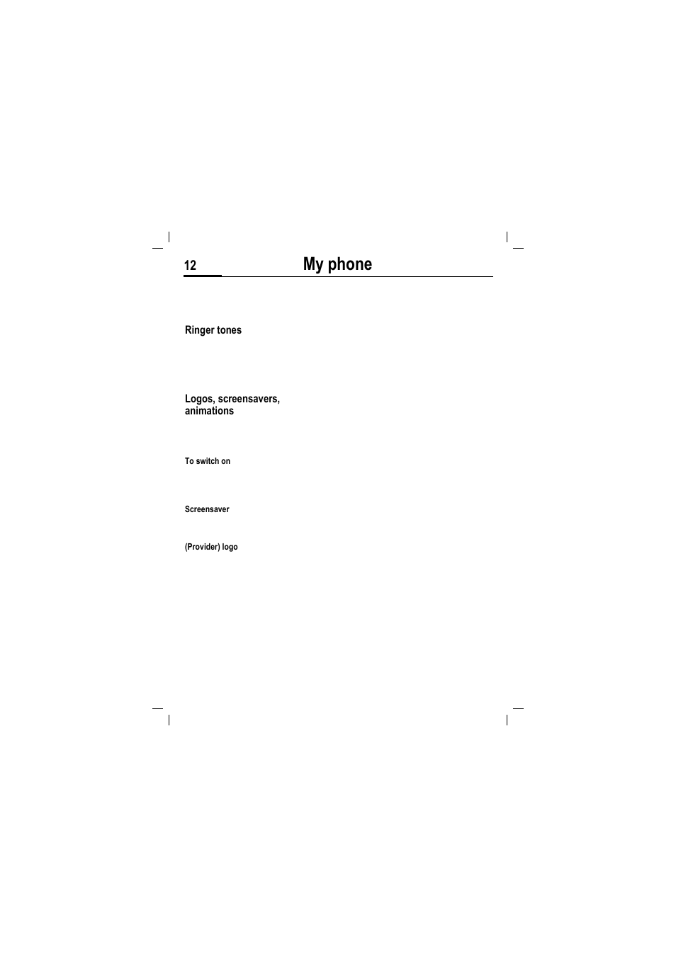 My phone | Siemens MT50 User Manual | Page 14 / 96